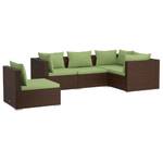 Salon de jardin (lot de 5) 3013636-1 Marron - Vert