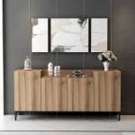 Sideboard Ellaria Beige - Holzwerkstoff - 42 x 75 x 160 cm