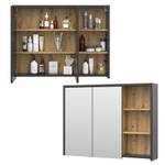 Bad Spiegelschrank Viola 40153 Eiche Sand Dekor