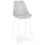 Tabouret De Bar LEMON Gris - Blanc