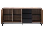 Buffet bas CARATANA Marron - Bois manufacturé - 40 x 80 x 180 cm