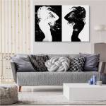 Image Sur Toile Silhouettes De Femmes 120 x 80 x 80 cm