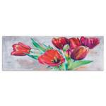 Wandbild Rote Tulpenbl眉te wie gemalt
