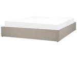 Doppelbett DINAN Beige - Tiefe: 189 cm