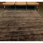 Tapis de salon moderne fait main LAME Marron foncé - 200 x 290 cm