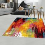 Tapis carre BELOR 1 160x160 multicolore 160 x 160 cm