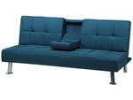 3-Sitzer Sofa ROXEN Blau - Silber