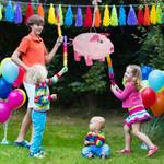 4 x Pinata Schwein 4er Set