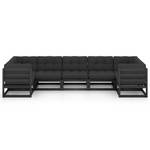 Salon de jardin (lot de 7) 3009773-2 Anthracite - Noir