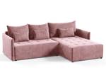 Ecksofa Leno L Pink