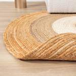 Jute Teppich R Mirai Border Braun - Naturfaser - 120 x 1 x 120 cm