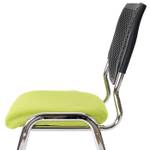 Chaise visiteur T401 empilable(lot de 4) Vert - Argenté