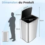 Poubelles de table GY10010SL Gris - Matière plastique - 30 x 60 x 39 cm