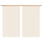 Rideau en fils(lot de 2) 294220 Beige - Largeur : 140 cm