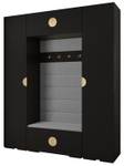 Garderobe Inova 2 Z13 Schwarz - Gold - Grau - Gold