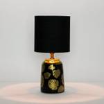 Tischlampe ROGE Schwarz - Gold - Keramik - 14 x 30 x 14 cm