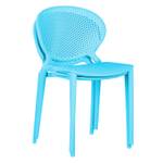 Chaise de jardin lot de 4 2468 Bleu