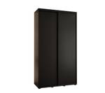 ARMOIRE À PORTES COULISSANTES DAVOS 1 Noir - Largeur : 140 cm