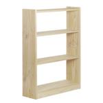 Bibliothèque Gala en pin 4 tablettes Beige - Bois manufacturé - 80 x 121 x 25 cm