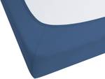 Drap housse JANBU Bleu - Bleu marine - Largeur : 160 cm