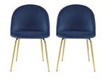 Schalenstuhl MELBOURNE 2er-Set Blau - 2er Set