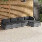 Garten-Lounge-Set (5-teilig) 3013632-5 Anthrazit - Grau