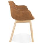 Fauteuil RUPERT Marron - Bois massif - 59 x 80 x 54 cm