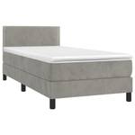 Boxspringbett 3017268-4 Hellgrau - 100 x 203 cm