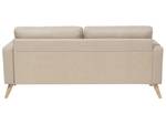 2-Sitzer Sofa KALMAR Beige - Creme - Eiche Hell