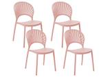 Esszimmerstuhl OSTIA 4er Set Pink