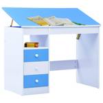 Bureau pour enfants Bleu - Bois manufacturé - Bois massif - 55 x 87 x 100 cm