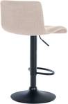 Tabouret de bar Branford Lot de 2 Crème - Textile