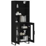 Highboard DE3481 Schwarz - Holzwerkstoff - 34 x 180 x 70 cm