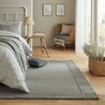 Tapis design tressé en laine PILAT Gris - 200 x 290 cm