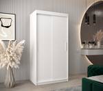 ARMOIRE À PORTES COULISSANTES TOKYO Blanc - Largeur : 100 cm