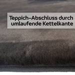 Teppich 160x230cm Hochflor Graphit MIA