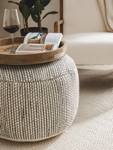 Pouf en laine Rocco Beige