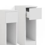 Nachttisch  Enton weiß 2er Set Weiß - Holzwerkstoff - 20 x 59 x 35 cm