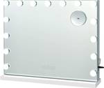 Schminkspiegel mit 15 LED Beleuchtung Weiß - Metall - 15 x 48 x 58 cm