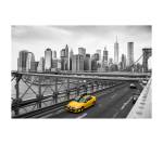 New York auf der Br眉cke gelbe Taxi