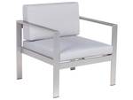 Chaise de jardin SALERNO Gris - Métal - 77 x 80 x 70 cm