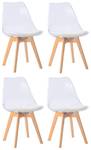 Lot de 4 chaises CARMEN Blanc