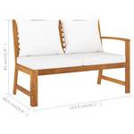 Salon de jardin (lot de 5) 3012919-5 Blanc - Bois massif - Bois/Imitation - 50 x 33 x 100 cm