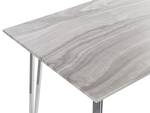 Esszimmertisch GREYTON Silber - Weiß - Holzwerkstoff - 70 x 75 x 120 cm