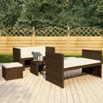 Gartenmöbel-Set (5-teilig) 3000630 Braun - Metall - Polyrattan - 45 x 35 x 96 cm