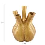 DKNC - Vase Aqaba Gold - Keramik - 26 x 35 x 26 cm