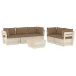 Mobilier de jardin (lot de 6) 3016490-10 Taupe