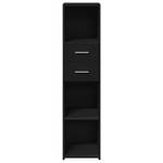 Highboard DE4076 Schwarz - Holzwerkstoff - 43 x 124 x 30 cm