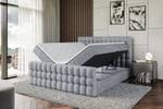 Boxspringbett VIONE-Z Grau - Breite: 200 cm - H4