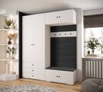 Garderobe Inova 2 Z12 Schwarz - Weiß - Schwarz